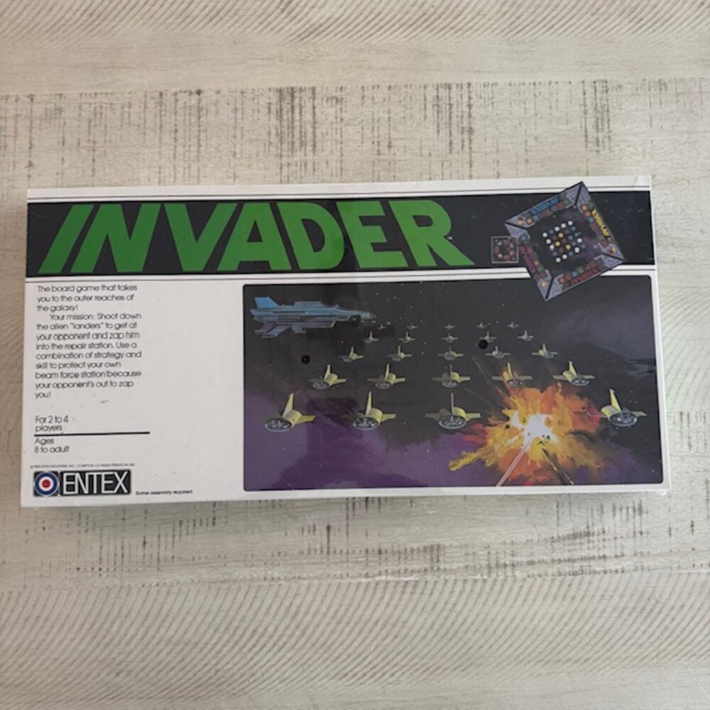 ⭐ 1982 Entex INVADERS Board Game – NEW OLD STOCK – Factory Sealed – Rare Vintage